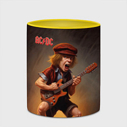 Кружка 3D ACDC art, цвет: 3D-белый + желтый — фото 2