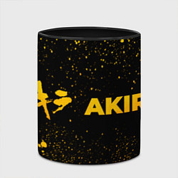 Кружка 3D Akira - gold gradient: надпись и символ, цвет: 3D-белый + черный — фото 2
