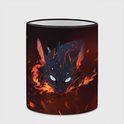 Кружка 3D Дракон кот, цвет: 3D-черный кант — фото 2