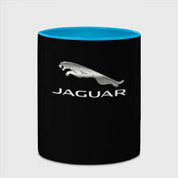 Кружка 3D Jaguar sport brend, цвет: 3D-белый + небесно-голубой — фото 2
