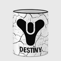 Кружка 3D Destiny glitch на светлом фоне, цвет: 3D-черный кант — фото 2