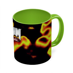 Кружка 3D Doom eternal mars, цвет: 3D-белый + светло-зеленый