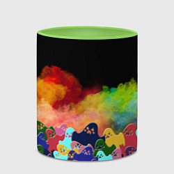 Кружка 3D Приведения из дыма, цвет: 3D-белый + светло-зеленый — фото 2