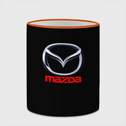 Кружка 3D Mazda japan motor, цвет: 3D-оранжевый кант — фото 2