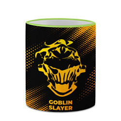 Кружка 3D Goblin Slayer - gold gradient, цвет: 3D-светло-зеленый кант — фото 2