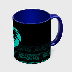 Кружка 3D Beastcoast, цвет: 3D-белый + синий