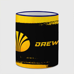 Кружка 3D Daewoo - gold gradient по-горизонтали, цвет: 3D-синий кант — фото 2