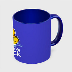 Кружка 3D I do not Give a Duck, цвет: 3D-белый + синий