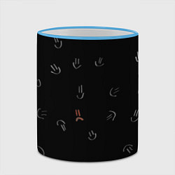 Кружка 3D Один такой грустный, цвет: 3D-небесно-голубой кант — фото 2