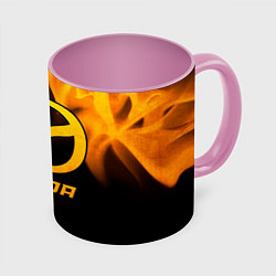 Кружка цветная Mazda - gold gradient