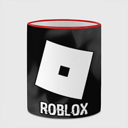 Кружка 3D Roblox glitch на темном фоне, цвет: 3D-красный кант — фото 2