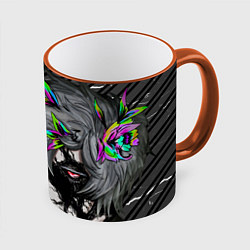 Кружка 3D Адский рай - пустой Габимару, цвет: 3D-оранжевый кант