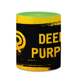 Кружка 3D Deep Purple - gold gradient по-горизонтали, цвет: 3D-белый + светло-зеленый — фото 2