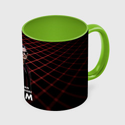 Кружка 3D Depeche Mode - Dave Martin memento mori tour, цвет: 3D-белый + светло-зеленый