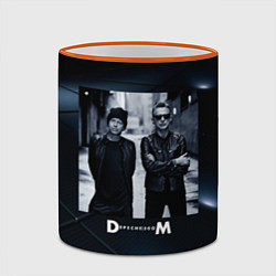 Кружка 3D Depeche Mode - Мартин и Дэйв, цвет: 3D-оранжевый кант — фото 2