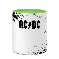 Кружка 3D ACDC rock collection краски черепа, цвет: 3D-белый + светло-зеленый — фото 2