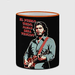Кружка 3D Че Гевара с гитарой, цвет: 3D-оранжевый кант — фото 2