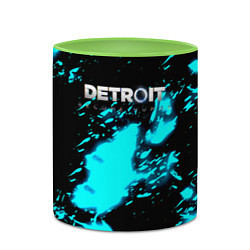 Кружка 3D Detroit become human кровь андроида, цвет: 3D-белый + светло-зеленый — фото 2