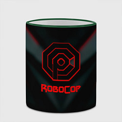 Кружка 3D Robocop новая игра шутер, цвет: 3D-зеленый кант — фото 2