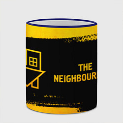 Кружка 3D The Neighbourhood - gold gradient по-горизонтали, цвет: 3D-синий кант — фото 2