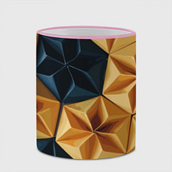 Кружка 3D Ромбовое вдохновение, цвет: 3D-розовый кант — фото 2