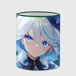 Кружка 3D Genshin Impact Furina Smile, цвет: 3D-зеленый кант — фото 2