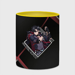 Кружка 3D Ризли в ромбе, цвет: 3D-белый + желтый — фото 2