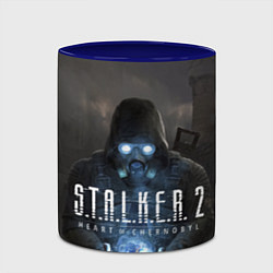 Кружка 3D STALKER 2 одиночка с артефактом, цвет: 3D-белый + синий — фото 2