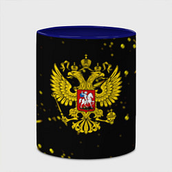 Кружка 3D Россия империя герб рф, цвет: 3D-белый + синий — фото 2