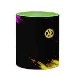 Кружка 3D Borussia Dortmund sport, цвет: 3D-белый + светло-зеленый — фото 2