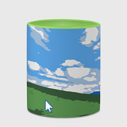 Кружка 3D Новый уродливый свитер от майков, цвет: 3D-белый + светло-зеленый — фото 2