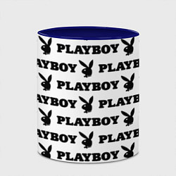 Кружка 3D Playboy rabbit, цвет: 3D-белый + синий — фото 2