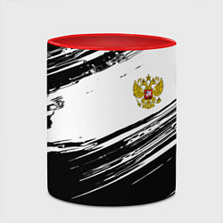 Кружка 3D Герб РФ спортивные краски, цвет: 3D-белый + красный — фото 2