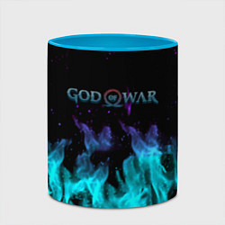 Кружка 3D God of war неоновый шторм, цвет: 3D-белый + небесно-голубой — фото 2