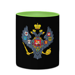 Кружка 3D Держава герб Российской империи, цвет: 3D-белый + светло-зеленый — фото 2