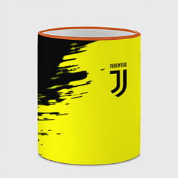 Кружка 3D Juventus спортивные краски, цвет: 3D-оранжевый кант — фото 2