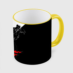 Кружка 3D Tokyo Dragon, цвет: 3D-желтый кант