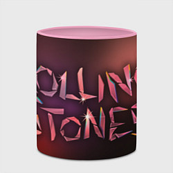 Кружка 3D Rolling Stones - Logo, цвет: 3D-белый + розовый — фото 2