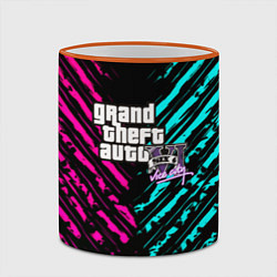 Кружка 3D GTA6 vice city game, цвет: 3D-оранжевый кант — фото 2