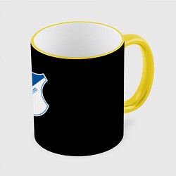 Кружка 3D Hoffenheim logo fc, цвет: 3D-желтый кант