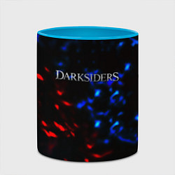 Кружка 3D Darksiders space logo, цвет: 3D-белый + небесно-голубой — фото 2