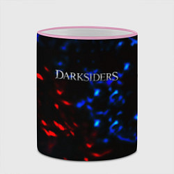 Кружка 3D Darksiders space logo, цвет: 3D-розовый кант — фото 2