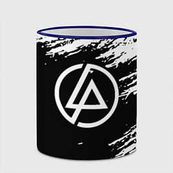 Кружка 3D Linkin Park - black and white, цвет: 3D-синий кант — фото 2