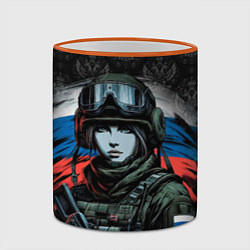 Кружка 3D Я русская, цвет: 3D-оранжевый кант — фото 2