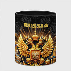 Кружка 3D Russia gold, цвет: 3D-белый + черный — фото 2
