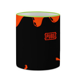 Кружка 3D PUBG orange splash, цвет: 3D-светло-зеленый кант — фото 2
