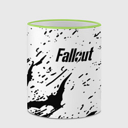 Кружка 3D Fallout краски летучие мыши, цвет: 3D-светло-зеленый кант — фото 2