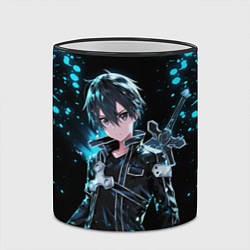 Кружка 3D Kirito - Мастера меча онлайн, цвет: 3D-черный кант — фото 2