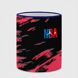 Кружка 3D NBA краски текстура, цвет: 3D-синий кант — фото 2