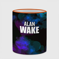Кружка 3D Alan wake текстура, цвет: 3D-оранжевый кант — фото 2